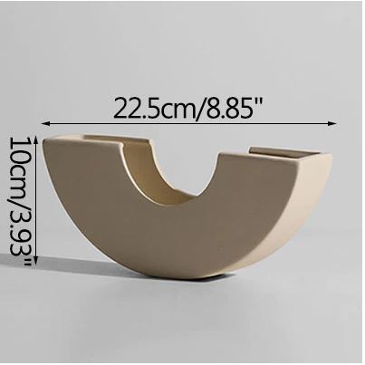 White Nordic Vase. Minimalist Flower Vase. Chic Home Decor Idea. WickedYo